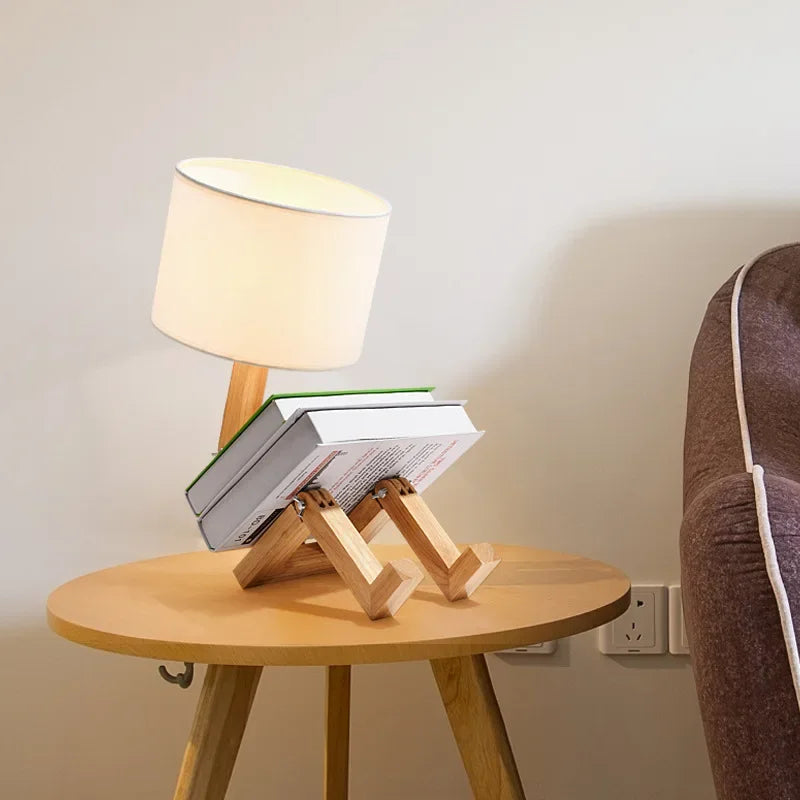 Lampe De lecture En Bois Articulé