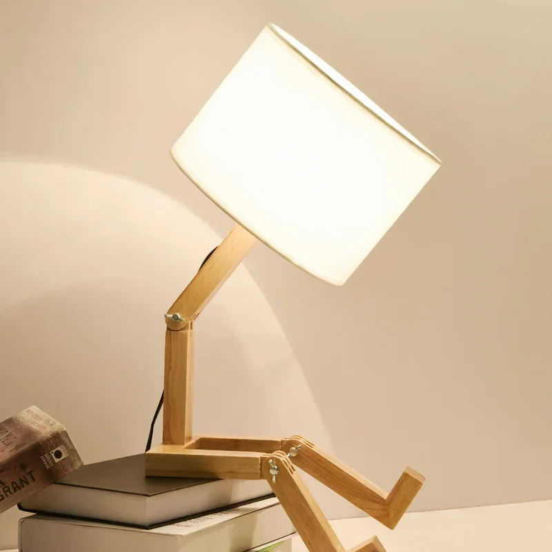 Lampe De lecture En Bois Articulé